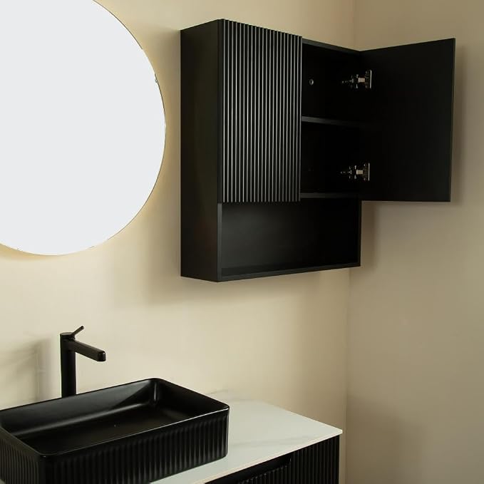 Black Bathroom Wall Cabinet - Image 6
