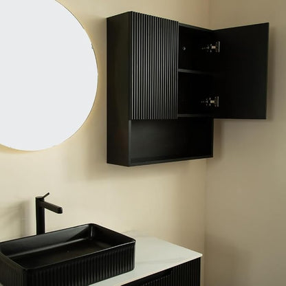 Black Bathroom Wall Cabinet - Image 6