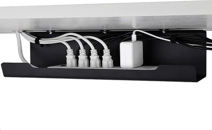 VIDOR Under Desk Cable Management Tray 1-Pack, No Drill Alloy Steel, Wire - Image 6