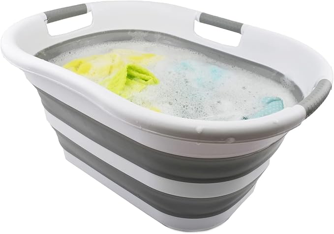 SAMMART 40L Collapsible Plastic Laundry Basket - Image 5