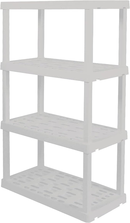Oskar 4‑Tier Heavy‑Duty Plastic Storage Shelves – Tool‑Free, Interlocking - Image 7
