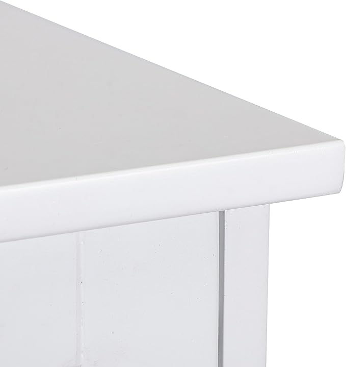 Bathroom Floor Storage Cabinet, Freestanding Wooden Side Organizer w/4 Drawers - Image 9