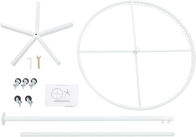 360° Rotatable Round Clothes Rack, Floor Standing Rotating Clothes Rack - Image 6