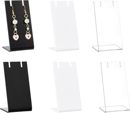 PH PandaHall 6pcs Earring Holder L-Shape Earring Organizer 3 Colors Jewelry by PHPandaHall