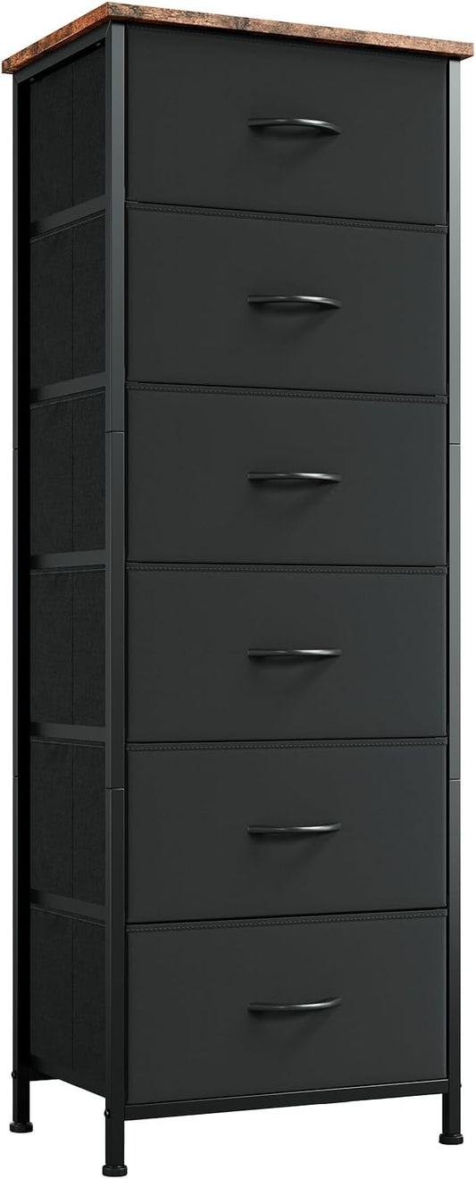 Somdot Tall Dresser for Bedroom, 6 Drawer Storage Cabinet, Home Storage | by Somdot