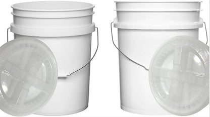 House Naturals Food Grade 5 Gallon Made in USA Plastic Bucket by House+Naturals