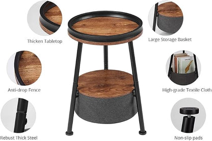 Round End Table, Round Side Table - Image 9
