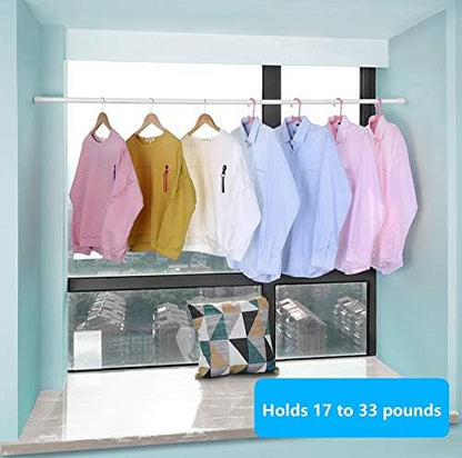 1 Piece 36 to 63 Inch Tension Rod, 1 Inch Diameter Spring Tension Shower Rod - Image 3