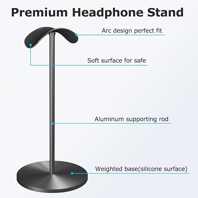 Headphone for Desk Hanger Holder Organizer Keeper Racks Storage Mount Gaming - Image 2