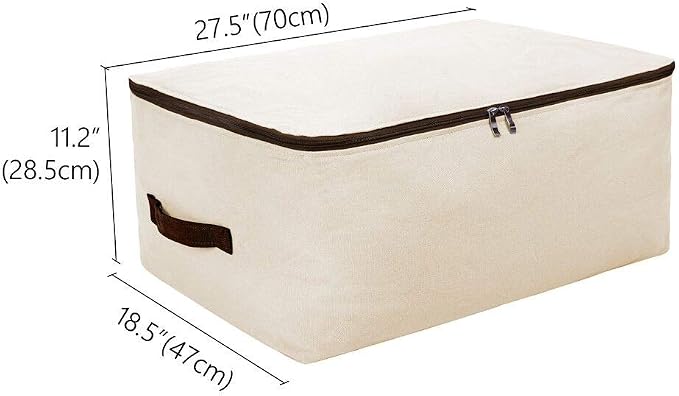 Large Canvas Soft Bedding, Garment Storage Organizer Bag - Image 3