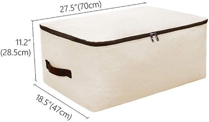Large Canvas Soft Bedding, Garment Storage Organizer Bag - Image 3