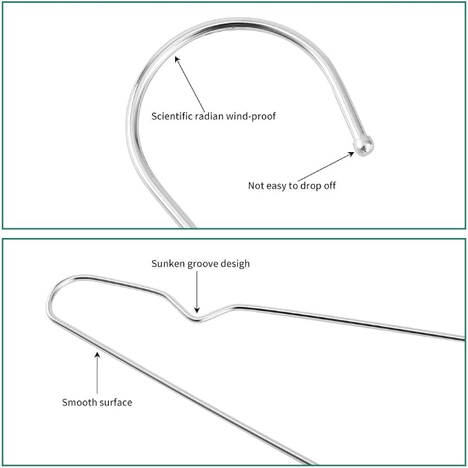 Metal Hangers Clothing Heavy Duty - Image 4
