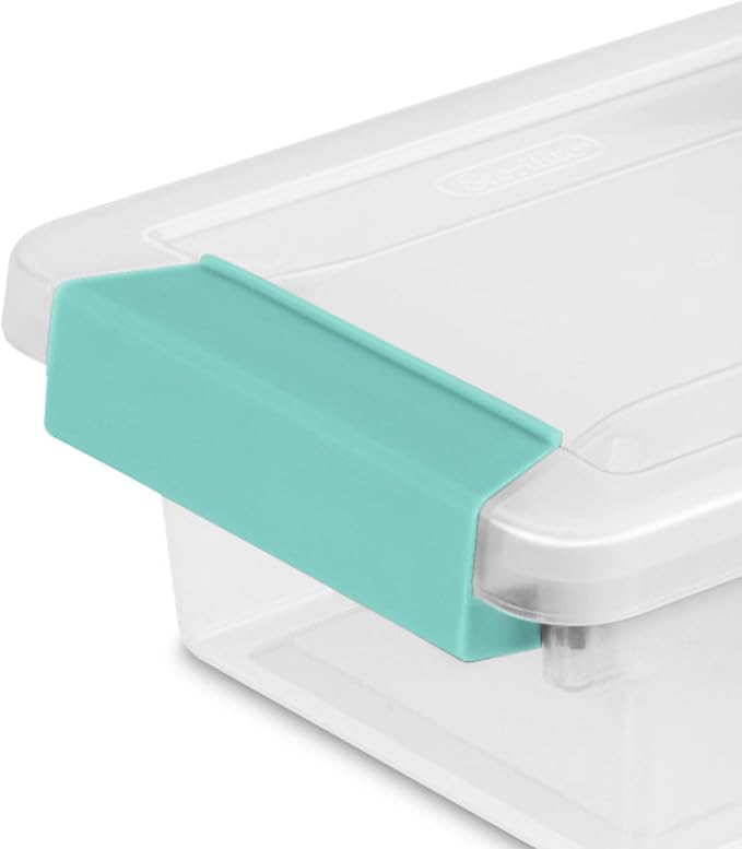 Sterilite 6-Pack Clip Box, Stackable Clear Plastic Bins - Image 9