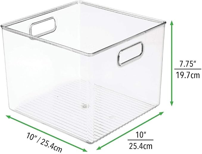 mDesign Plastic Modern Storage Organizer Bin Basket - Image 8