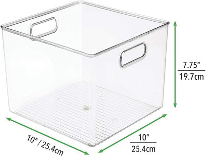 mDesign Plastic Modern Storage Organizer Bin Basket - Image 8