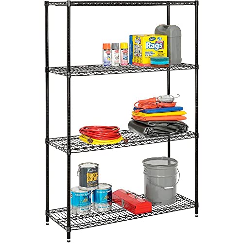 Nexel Economy Adjustable Wire Shelving Unit, 4 Tier, NSF Listed Commercial - Image 8