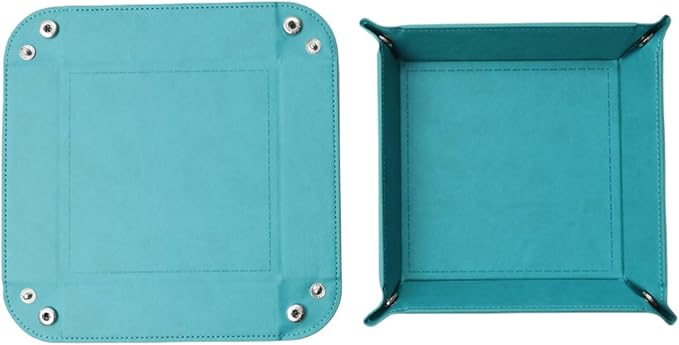 siduater Valet Tray Desktop Storage Organizer – Vegan Leather Catchall Tray - Image 4