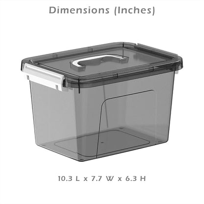 6 Quart Stackable Plastic Storage Bins - Image 2
