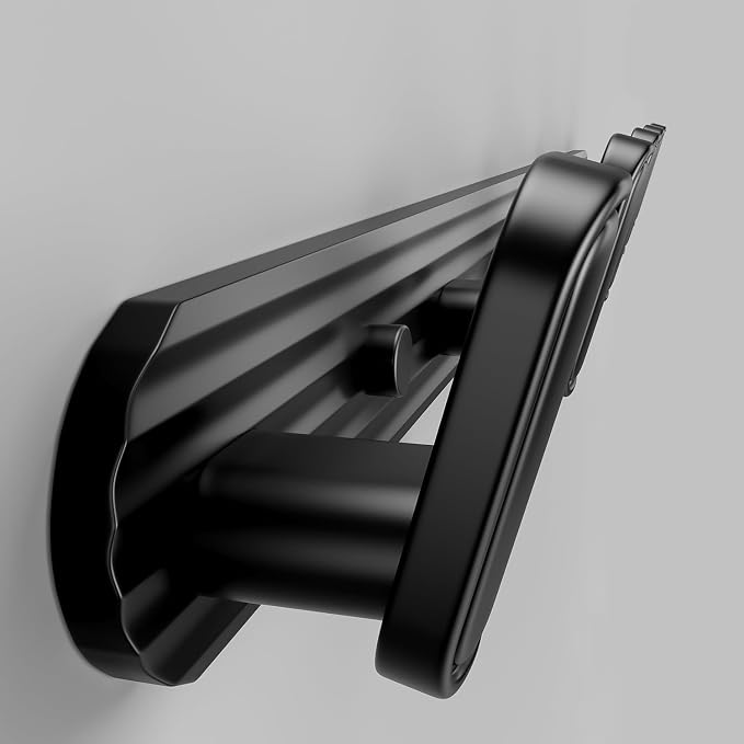 Coat Rack Wall Mount Black, 5 Hooks Rack Metal Coat Hanger Wall by Dancrul