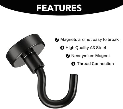 E BAVITE 28 Pack Magnetic Hooks, 30Lb Magnetic Hooks, Magnet Cruise Hook - Image 7