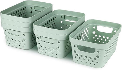 Glad Plastic Baskets for Organizing, Linen Closet, and Bathroom | Nesting Shelf - Image 6