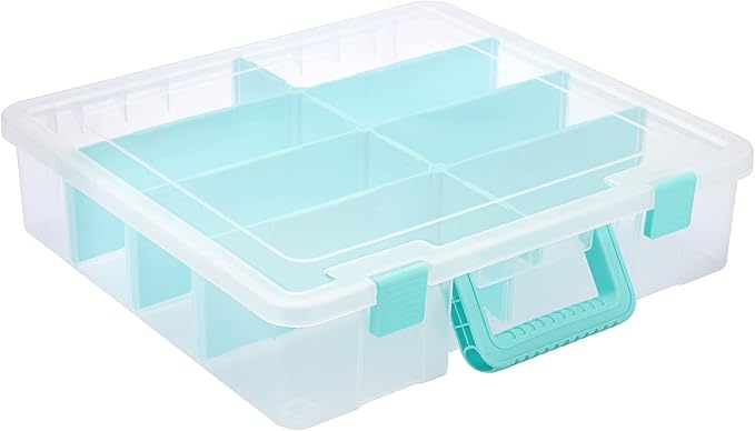 BTSKY Clear Plastic Dividing Storage Box by BTSKY