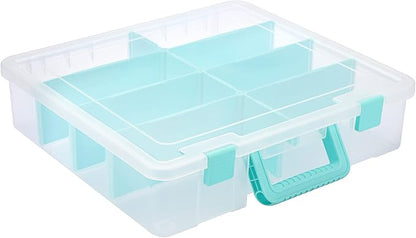 BTSKY Clear Plastic Dividing Storage Box by BTSKY