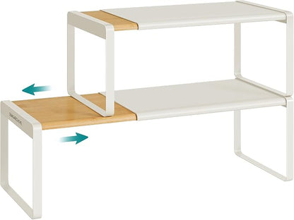 SONGMICS HOME Spice Racks, Expandable Cupboard Shelf Orgnizers, Kitchen Counter by SONGMICSHOME