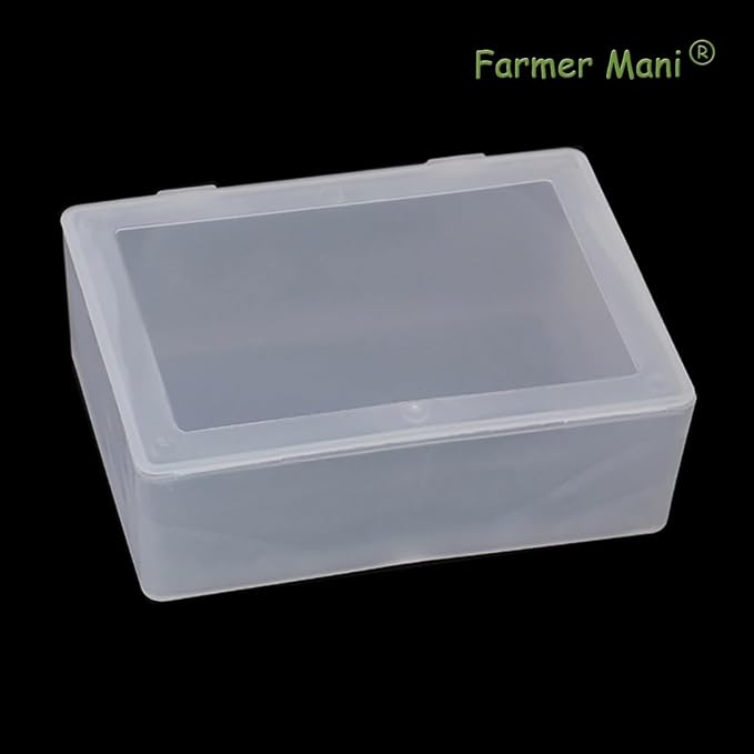 2 Pieces Rectangle Small Plastic Box Containers - Image 8