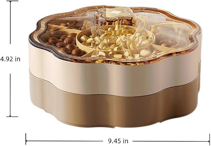Covered compartment snack tray, suitable - Image 2