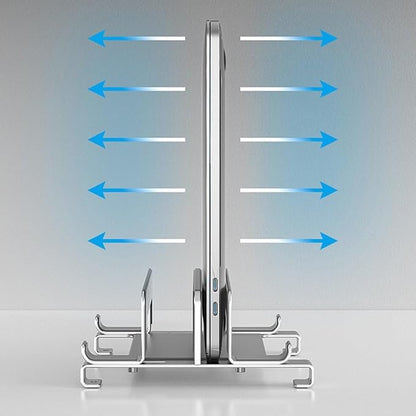 Vertical Laptop Stand Holder, Compatible Desktop Laptop Holder, Adjustable - Image 7
