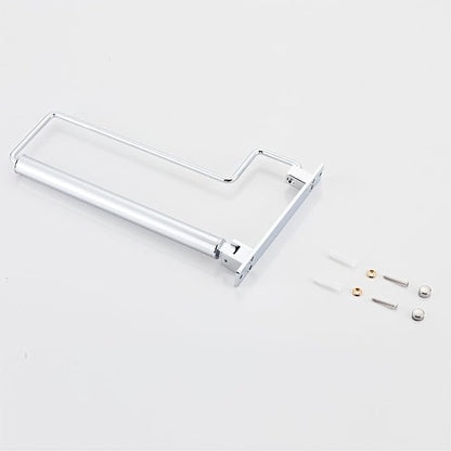 NEWRAIN Chrome Clothes Drying Rack, Wall Mounted Swing Arm Hanger - Image 7