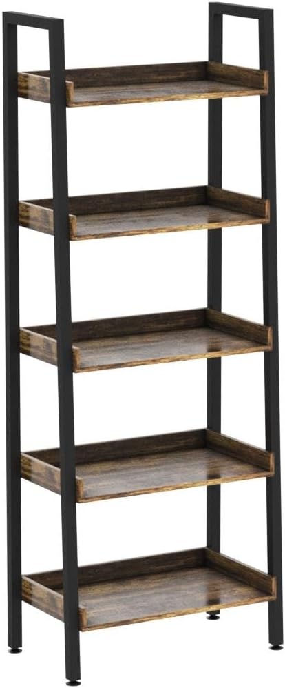 ASTARTH Ladder Shelf-5 Tier Bookshelves w/Open Shelf - Image 5