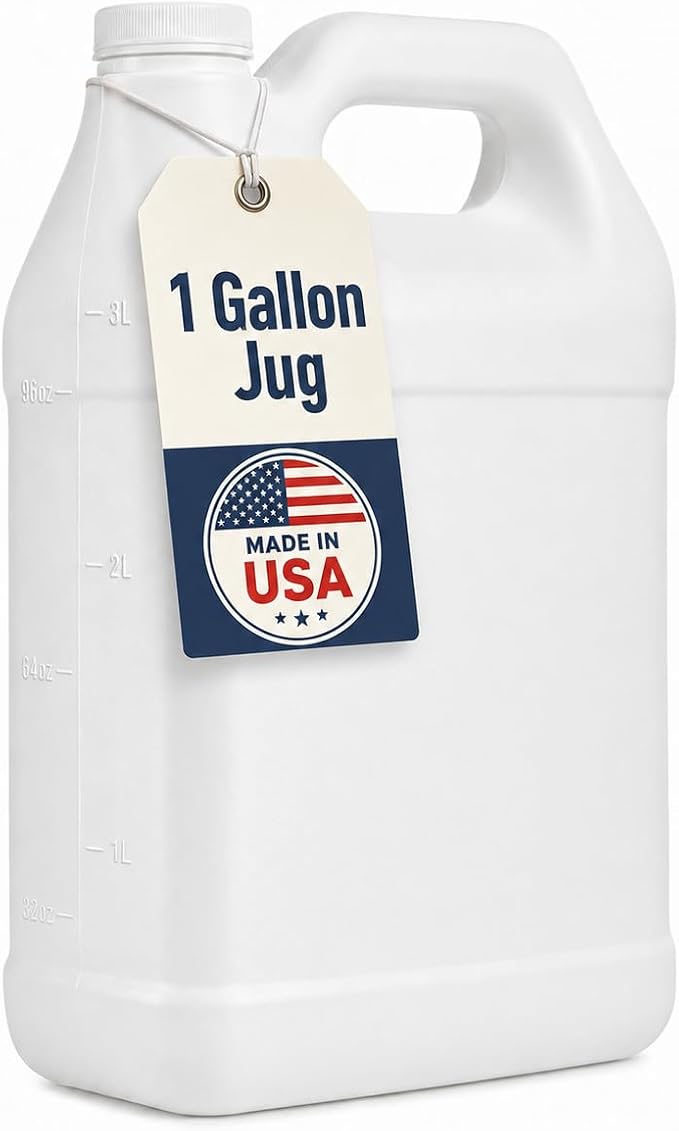 kitchentoolz 1 Gallon Jug – Heavy-Duty HDPE Carboy by KITCHENTOOLZ