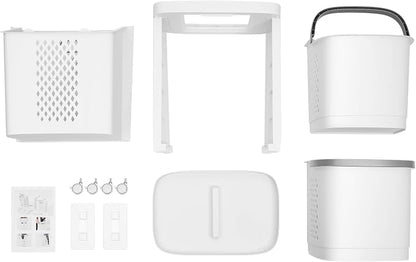 2 Layer Rolling Laundry Hamper Sorter - Image 8