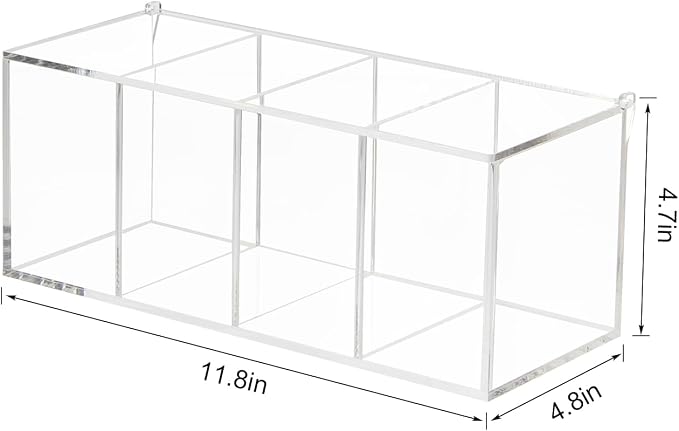 Hair Accessories Organizer for Girl, Acrylic Hair Tie Organizer Scrunchie Holder - Image 7
