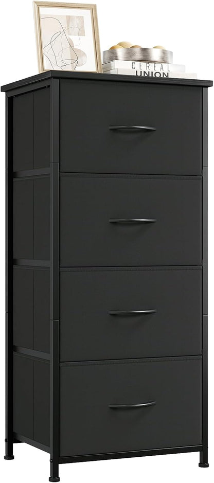 Somdot Dresser for Bedroom, 4 Drawer Storage Cabinet, Steel Frame and MDF Wood by Somdot