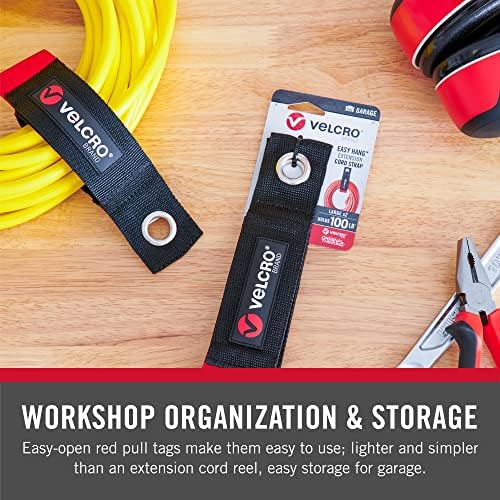 VELCRO Brand Easy Hang Extension Cord Holder Organizer Variety Pack | Holds - Image 5