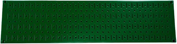 Wall Control Narrow Pegboard Rack 8in x 32in Green Metal Pegboard Runner Tool by Wall+Control
