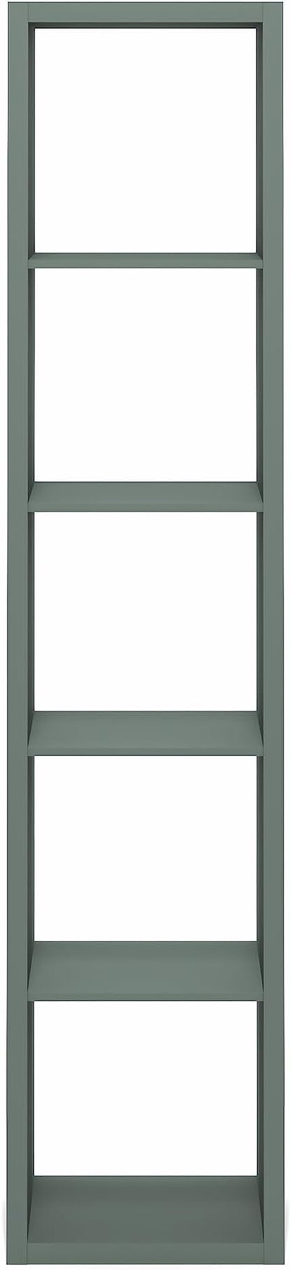 Furinno Cubicle Book Shelf, Vertical 5-Cube Bookshelf, Extra Thick Horizontally - Image 9