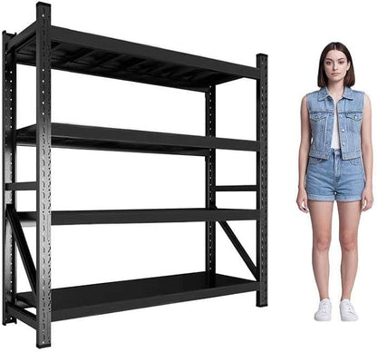 2000LBS Garage Shelving 59" W Heavy Duty Storage Shelves, 4 Tier Industrial by Unknown