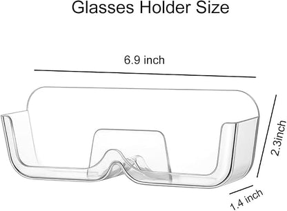 2pcs Eyeglass Holder Wall Mount, Sunglasses Storage Organizer, Glasses Holder - Image 2