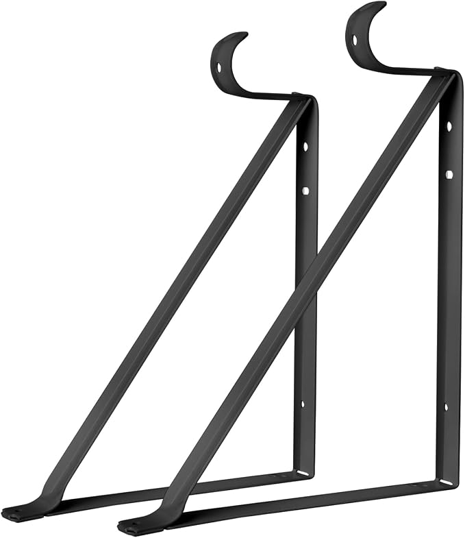 10 Pack Heavy Duty Closet Shelf & Rod Brackets, Wall Mounted Closet Shelf - Image 6