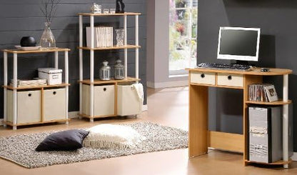 Furinno 99152BE/WH/IV 3-Tier Go Green Multipurpose Storage Rack Shelving Unit - Image 7