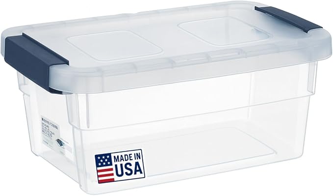 Tribello Clear Plastic Storage Bins by Tribello