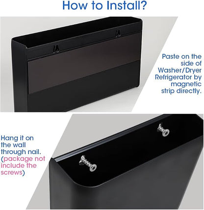 Picowe 3 PCS Magnetic Laundry Storage, Magnetic Storage Box - Image 7