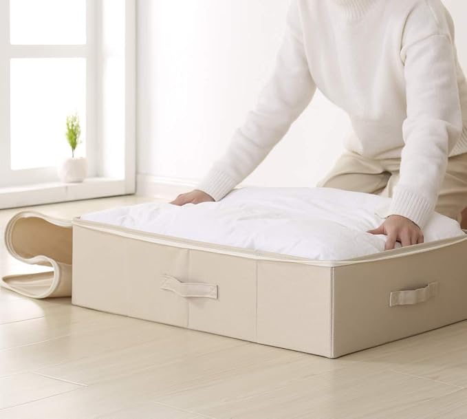 Folding Underbed Shoes Clothes Storage Organizer Basket - Image 7