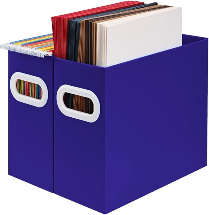Hanging File Organizer, Cardboard File Folder Organizer by AOSRIC