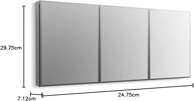 Kohler Frameless Bathroom Mirror Medicine Cabinet, 20 in x 26 in - Image 3