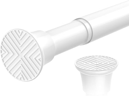 1PCS White Shower Curtain Rod 23-46Inch, Tension Curtain Rods No Drilling | by SISELBATensionCurtainRod